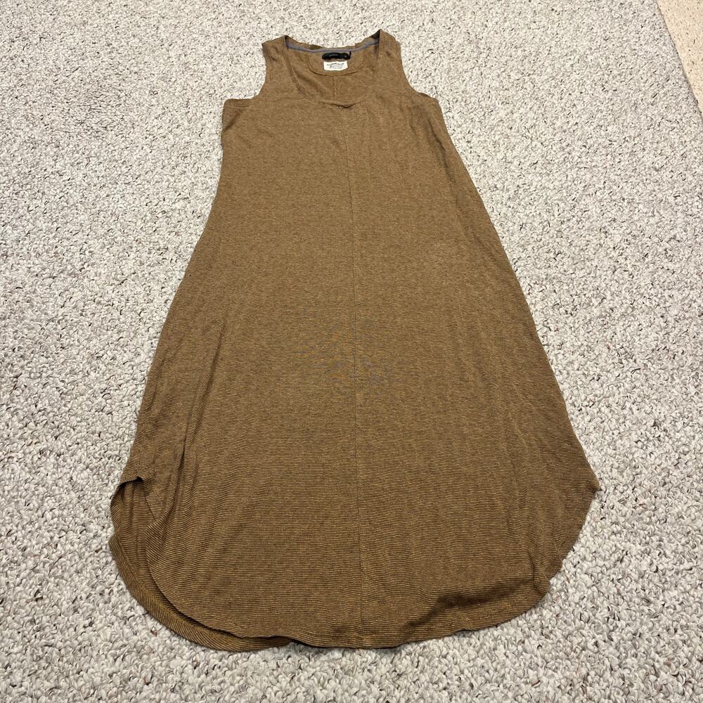 Prana Sleeveless Midi Dress in Warm Brown